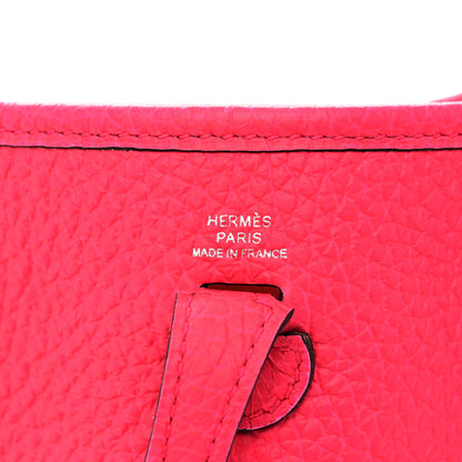 Hermes Taurillon Clemence Evelyne TPM Rose Extreme 5 of 12