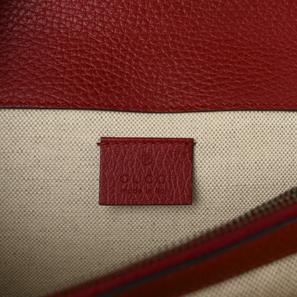 Gucci Dollar Calfskin Swarovski Crystal Small Dionysus Shoulder Bag Hibiscus Red 6 of 10
