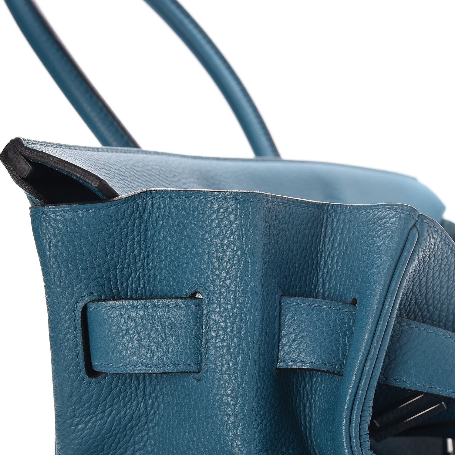 Hermes Taurillon Clemence JPG Shoulder Birkin II 42 Cobalt 20 of 32