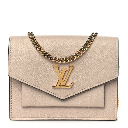 Louis Vuitton Soft Calfskin Mini My Lockme Chain Pochette Greige 1 of 10