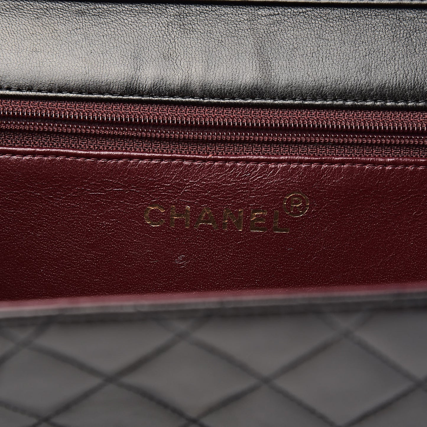 Lambskin Quilted Medium Single Flap Black
