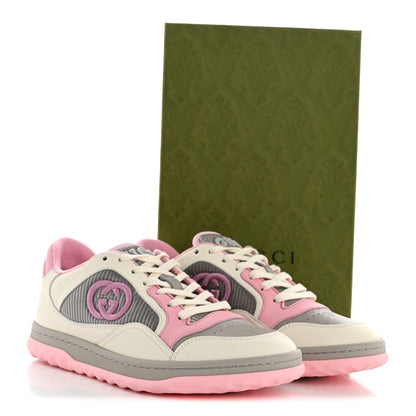 Gucci Dali Soft Calfskin Womens Mac80 Sneakers 38.5 Off White Grey Sky Light Rose 12 of 12