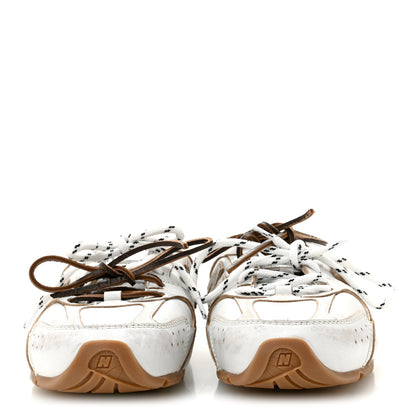 Miu Miu X NEW BALANCE Bleached Calfskin 530 SL Slip-On Sneakers Mules 39.5 White 3 of 9