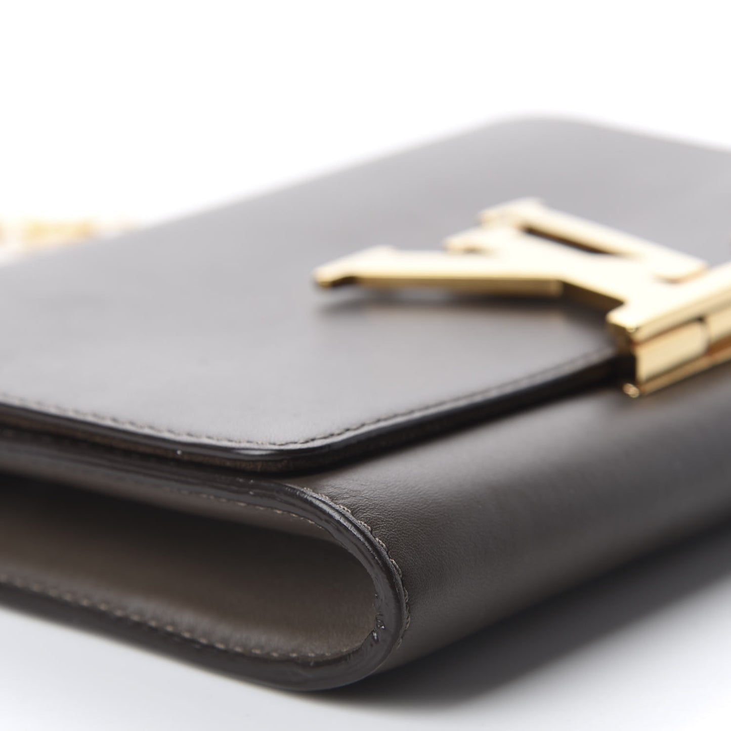Calfskin Chain Louise GM Granit