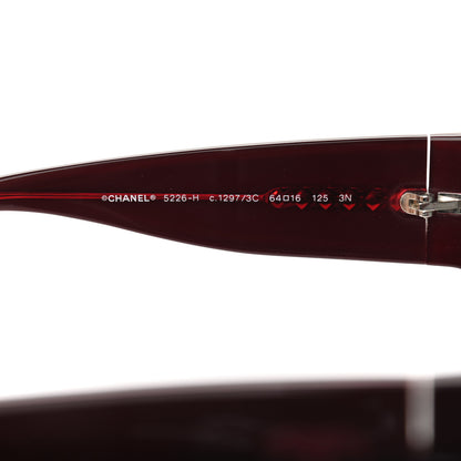 Chanel CC Logo Sunglasses 5226-H Red 6 of 7