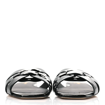 Saint Laurent Patent Tribute 05 Slide Sandals 37 Black 2 of 8