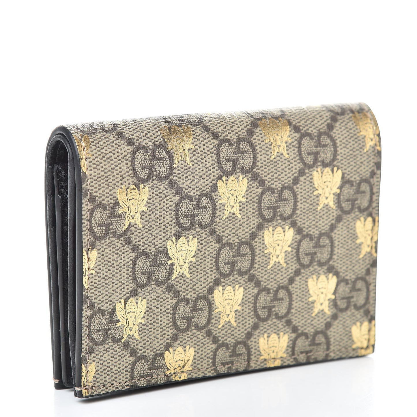 GG Supreme Monogram Bee Print Card Case