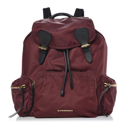 Burberry Nylon Large Rucksack Backpack Burgundy Red 1 of 7