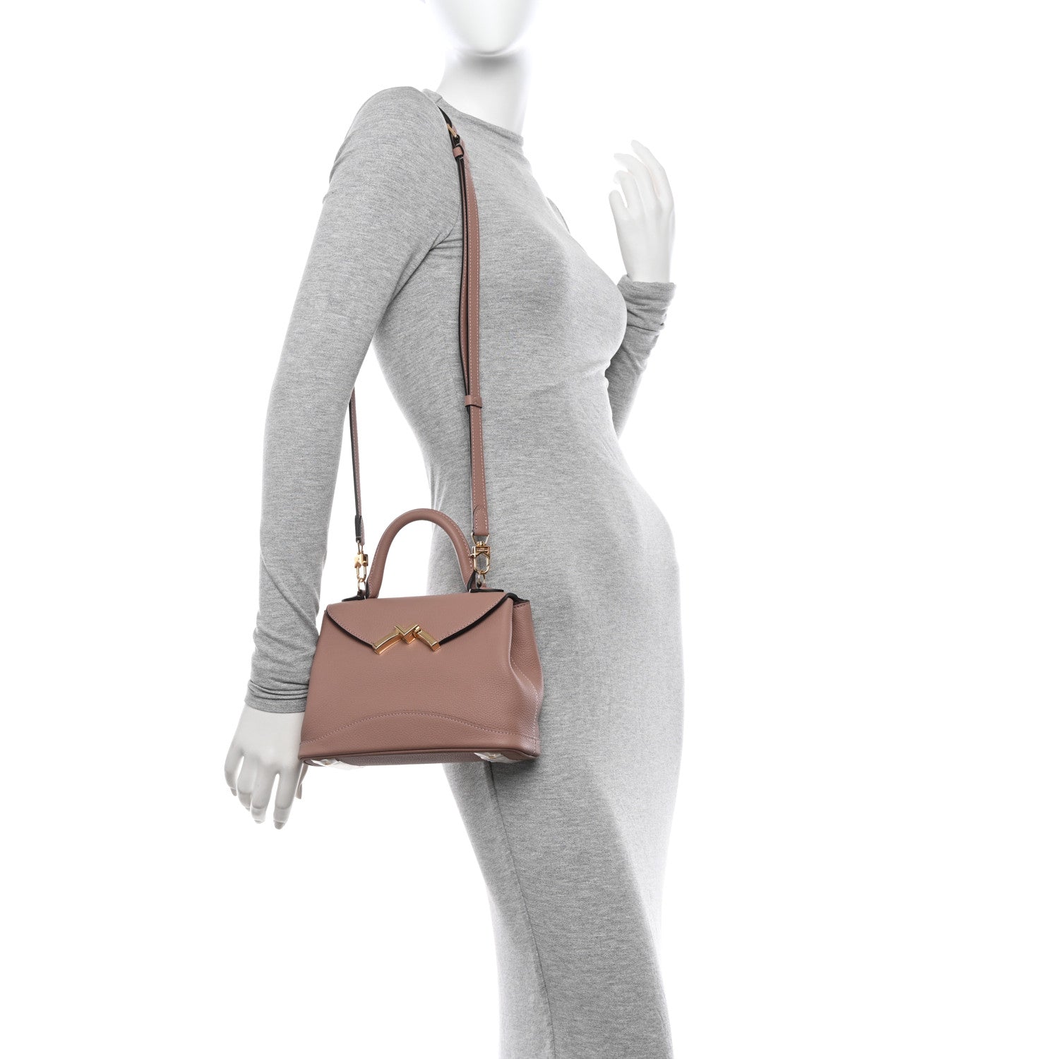 Moynat Carat Calfskin Gabrielle BB Deserts Rose 2 of 13