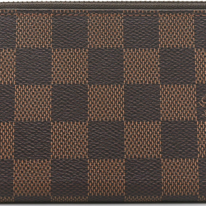 Louis Vuitton Damier Ebene Clemence Wallet Rose Ballerine 8 of 10