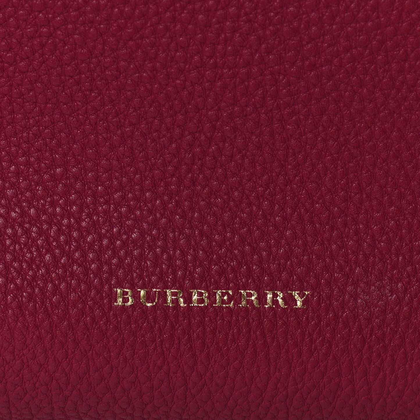 Grainy Calfskin House Check Medium Banner Tote Mahogany Red