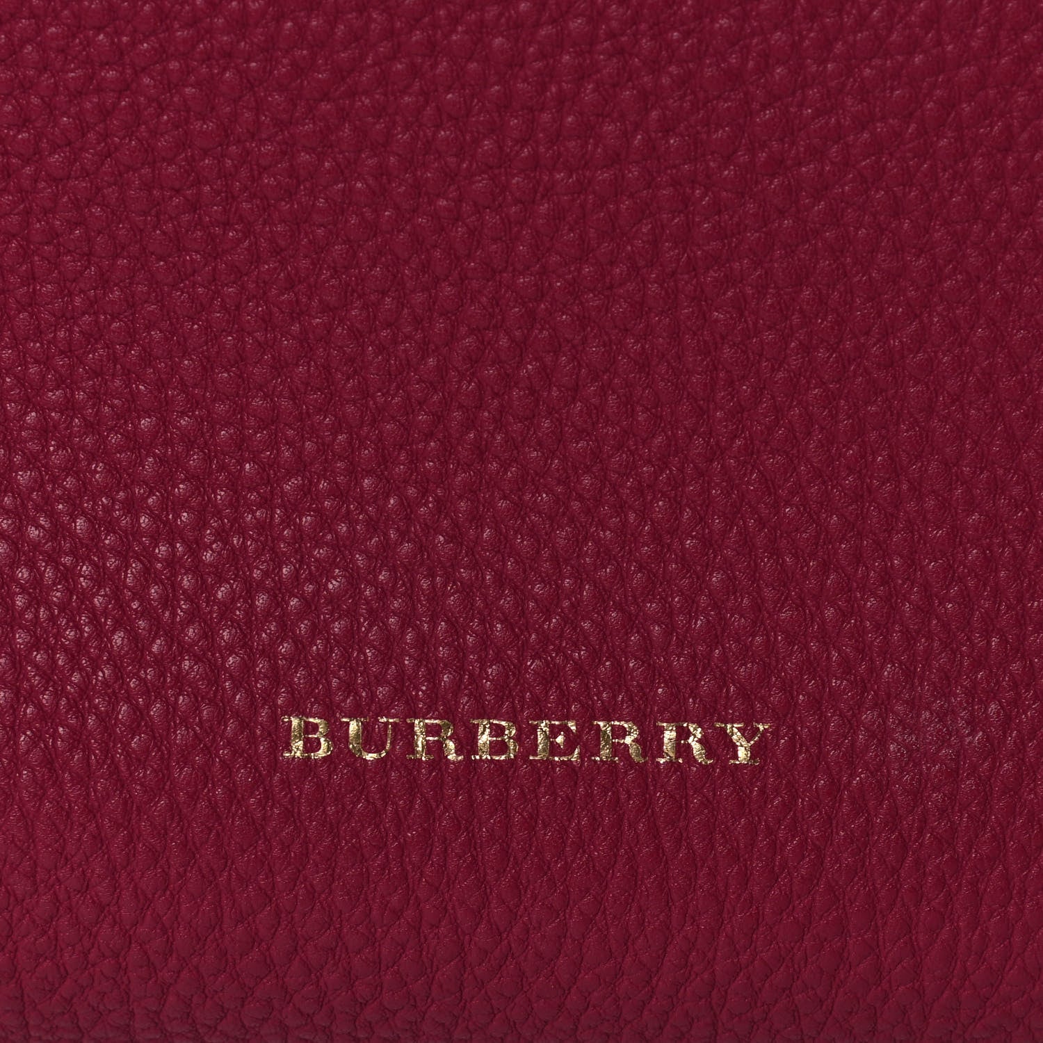 Burberry Grainy Calfskin House Check Medium Banner Tote Mahogany Red 8 of 14
