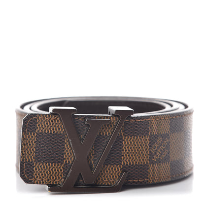 Louis Vuitton Damier Ebene 40mm LV Initiales Belt 100 40 1 of 9