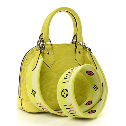 Louis Vuitton Epi Jacquard Alma BB Yellow Citron 3 of 10