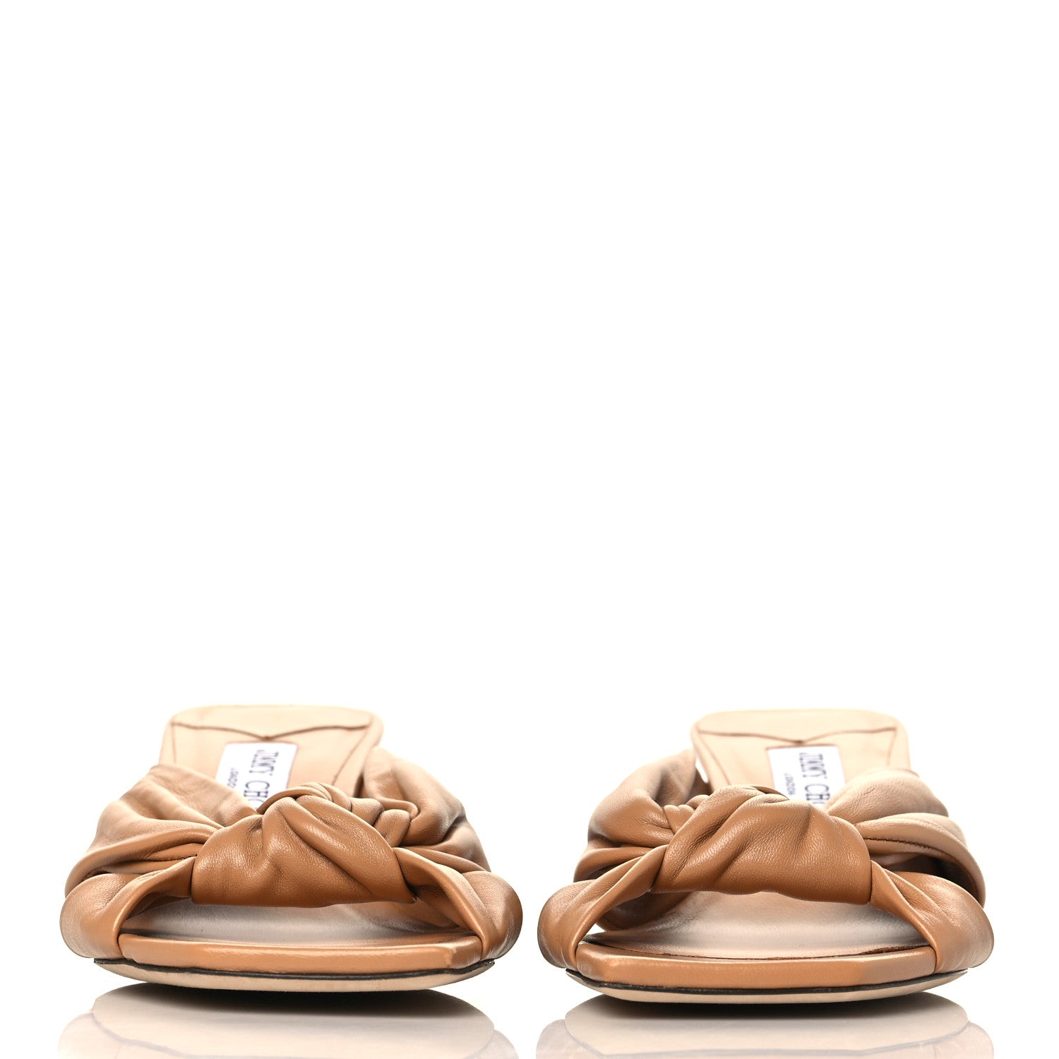 Jimmy Choo Nappa Avenue 50 Mules 39.5 Caramel 2 of 7