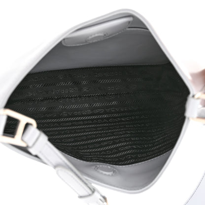 Prada Spazzolato Cleo Adjustable Strap Shoulder Bag Fiordaliso 6 of 11