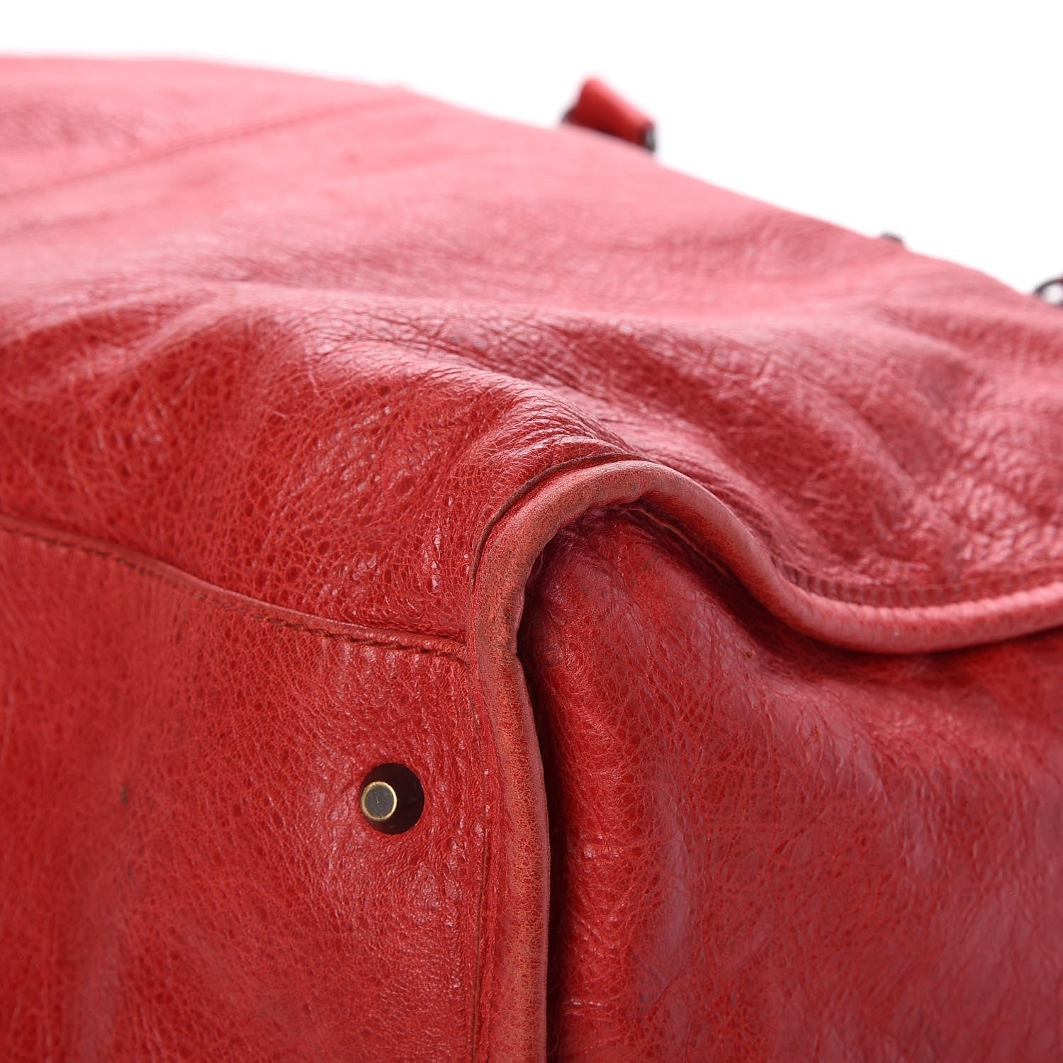 Balenciaga Agneau Classic Hardware Weekender Coquelicot 11 of 11