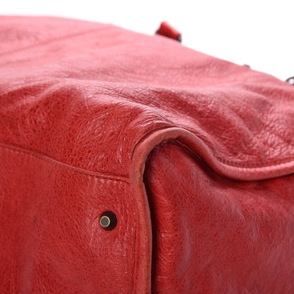 Balenciaga Agneau Classic Hardware Weekender Coquelicot 11 of 11