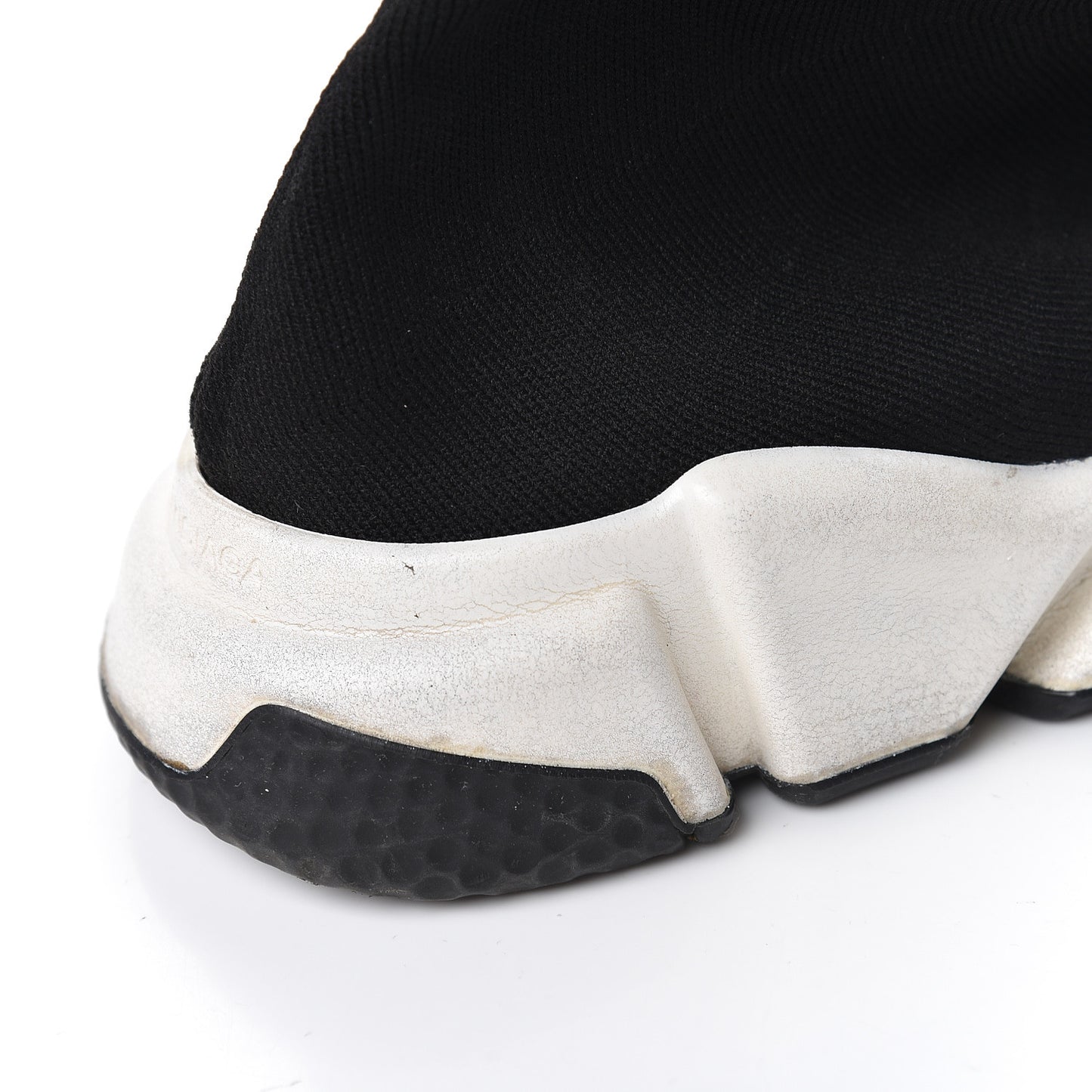 Neoprene Knit Womens Speed Sneakers 36 Black White