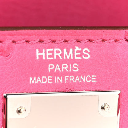 Hermes Ostrich Kelly Sellier 28 Rose Tyrien 6 of 13