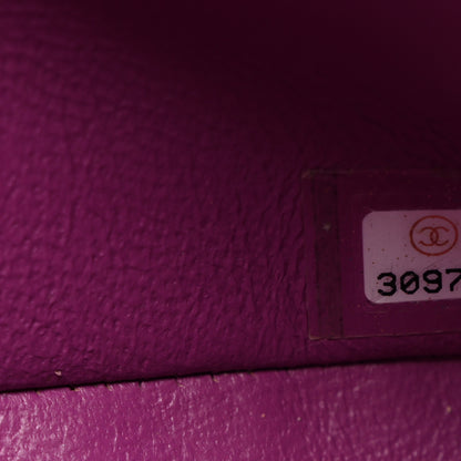 Chanel Lambskin Quilted Medium Double Flap Blue Pink 7 of 11