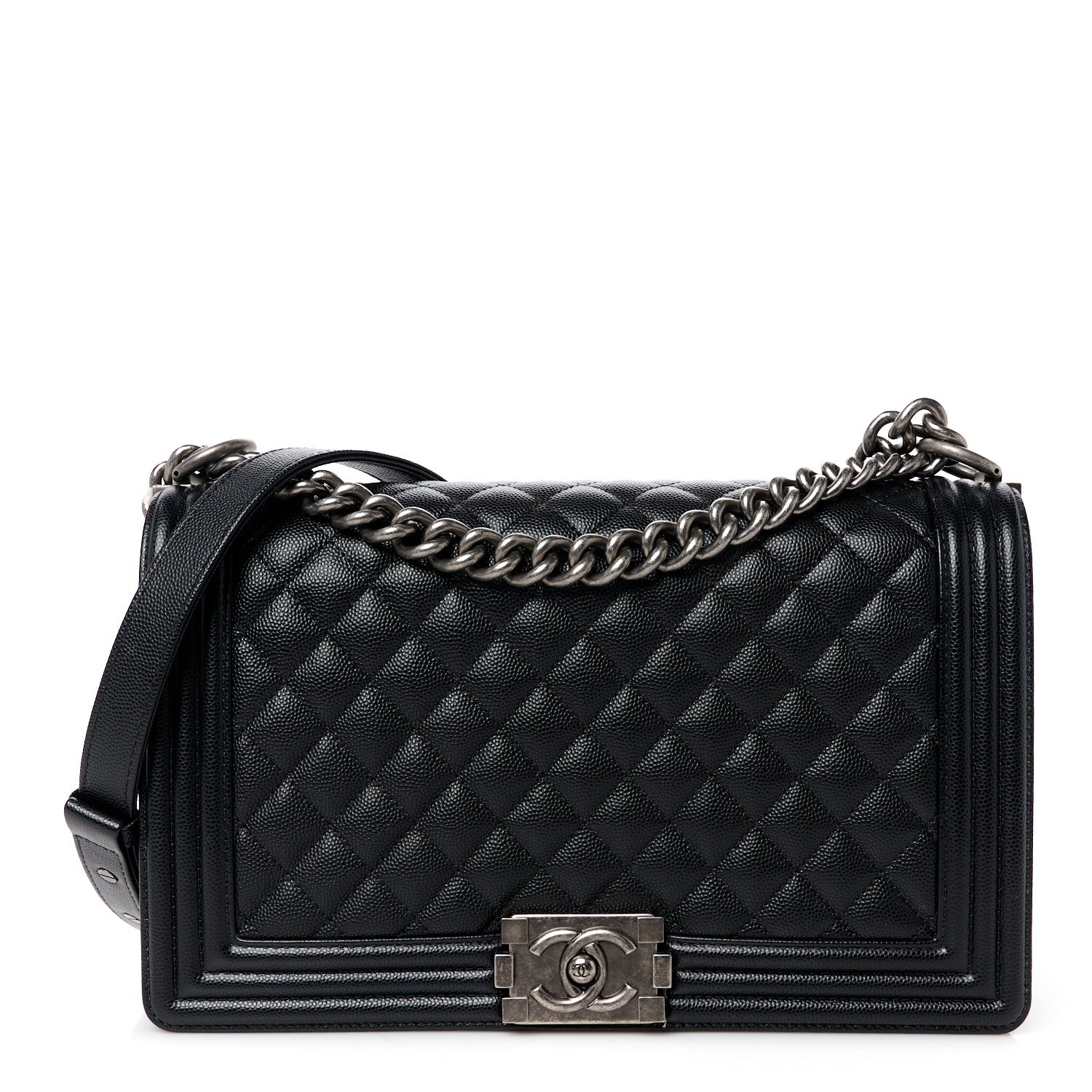 Chanel Caviar Quilted New Medium Boy Flap Black 1 of 10