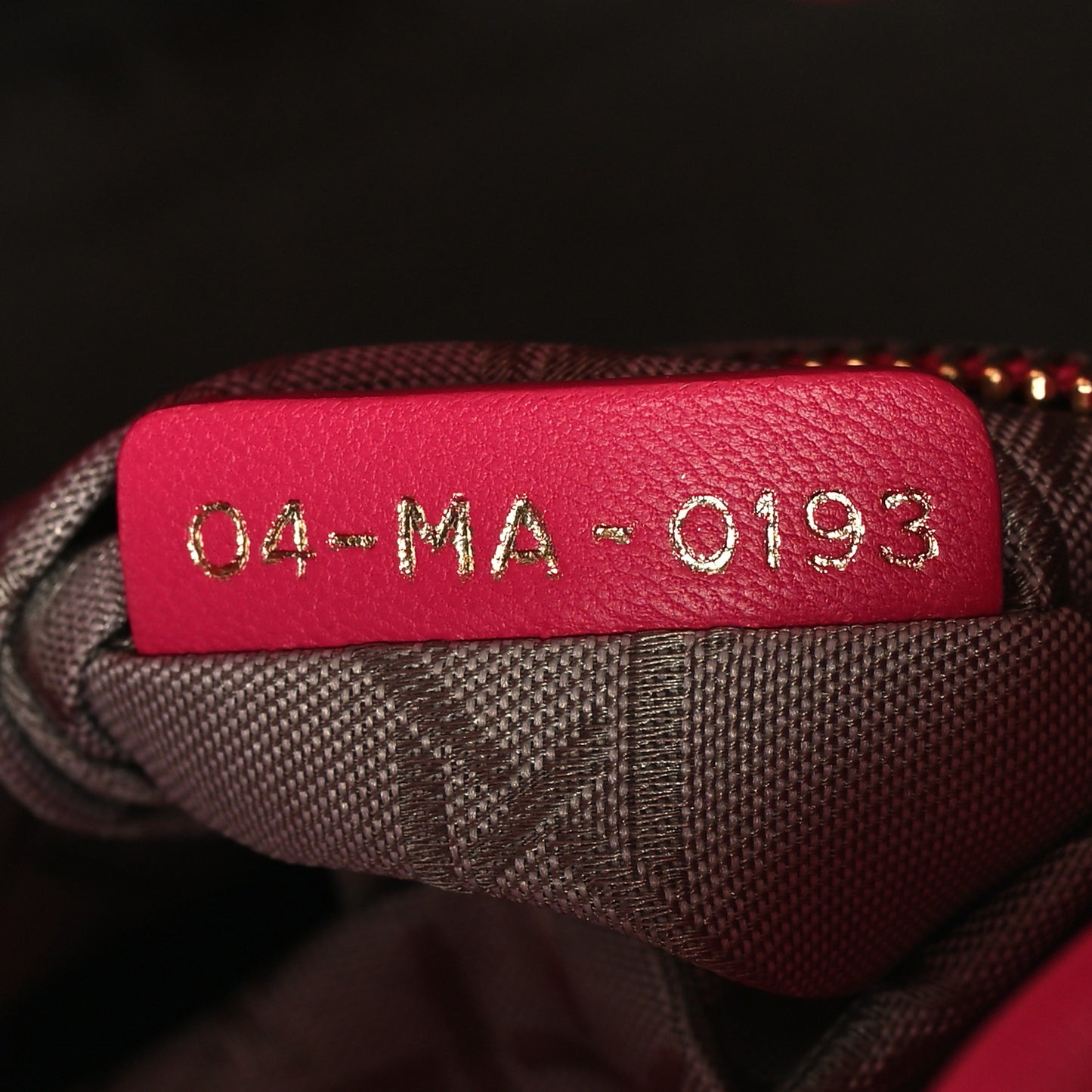 Lambskin Cannage Mini Lady Dior Fuchsia