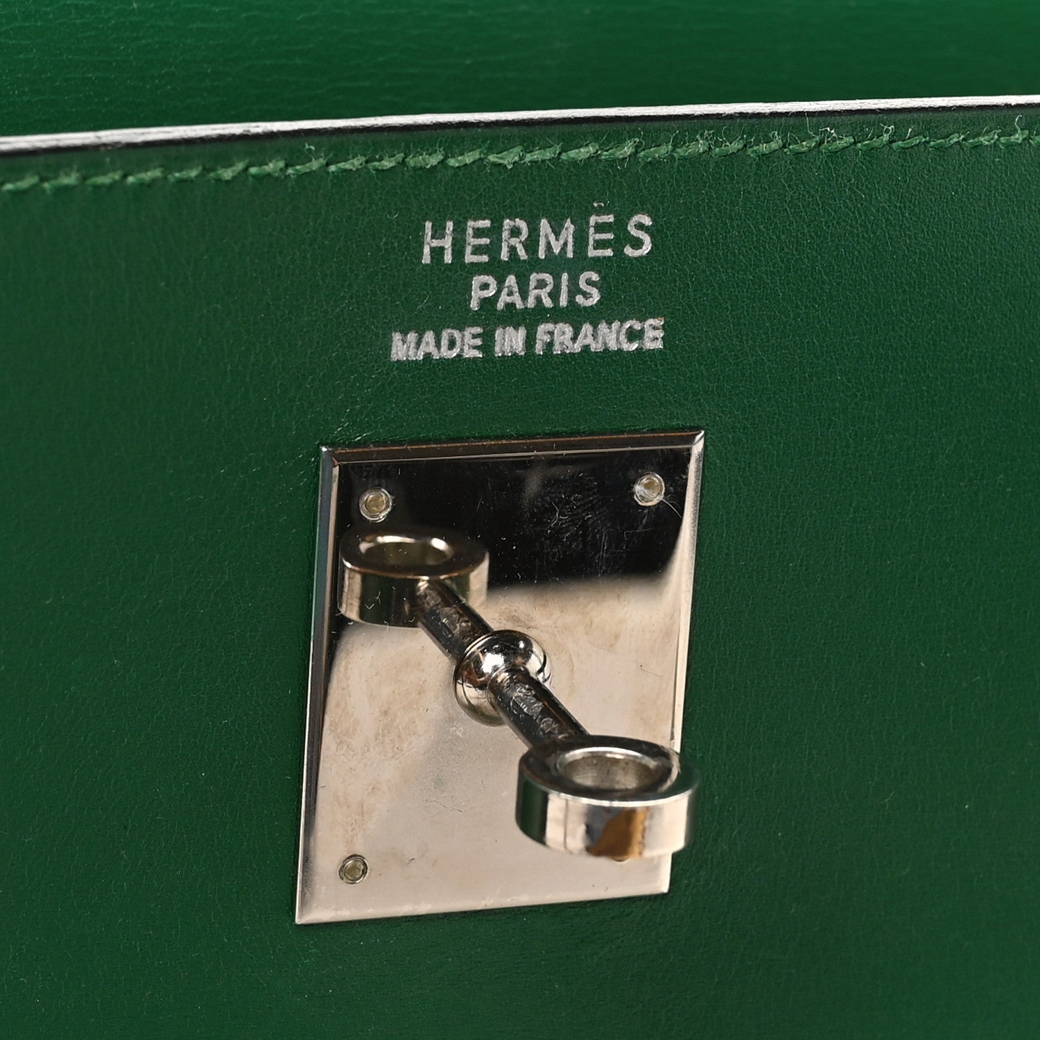 Hermes Box Kelly Sellier 35 Vert Clair 6 of 10