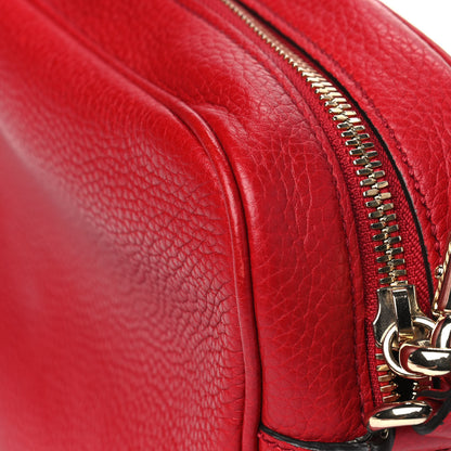 Gucci Pebbled Calfskin Small Soho Disco Bag Tabasco Red 9 of 9
