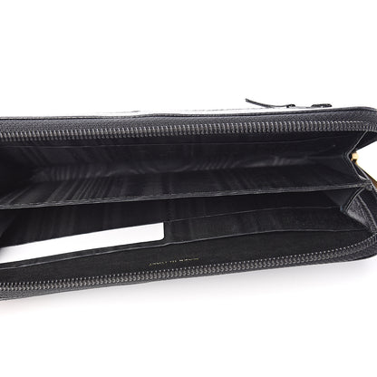 Chanel Caviar Timeless CC Large Gusset Zip Around Wallet Black 4 of 8