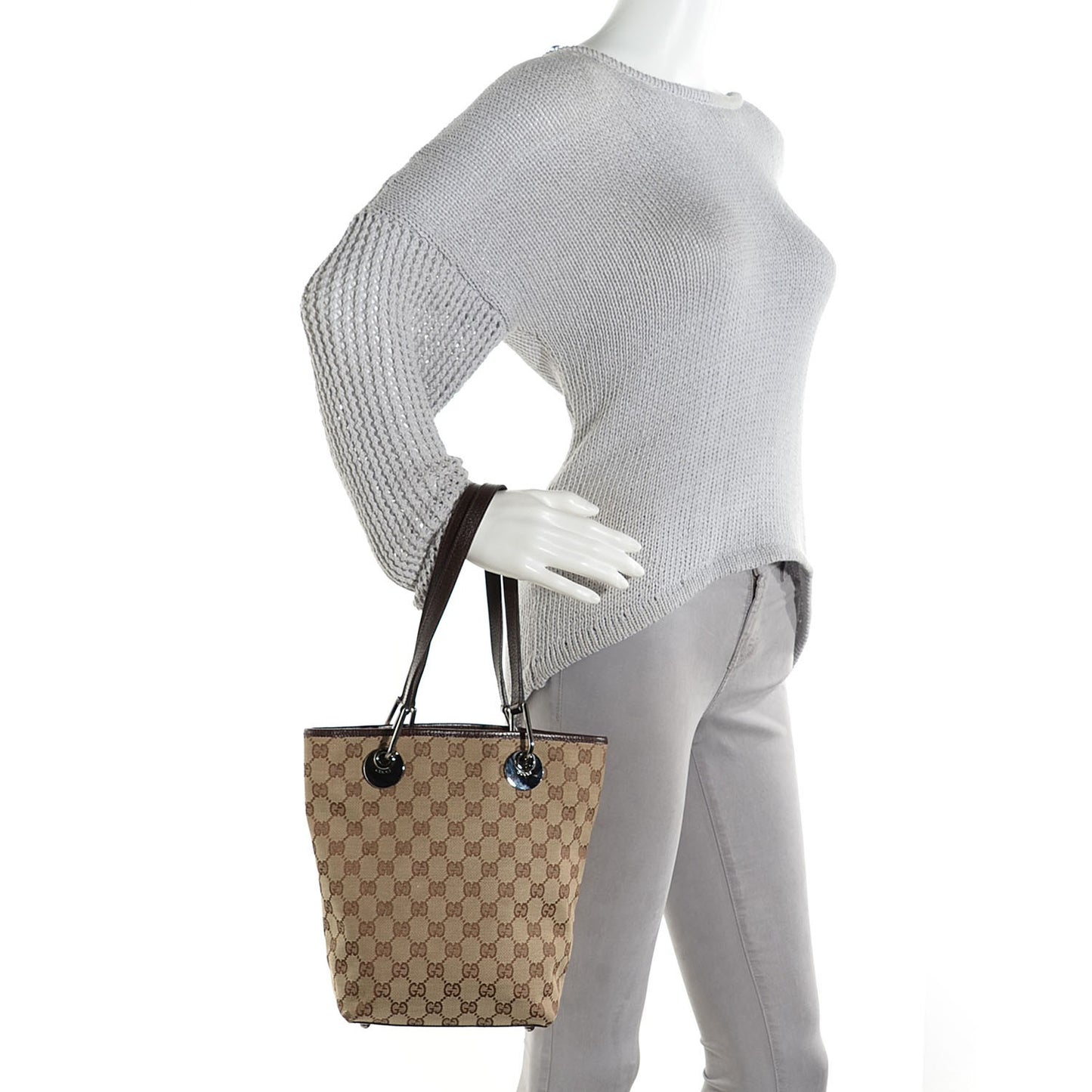 Monogram Small Eclipse Tote Brown