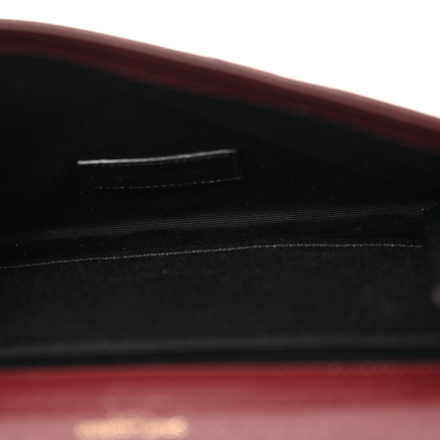 Grain De Poudre Matelasse Chevron Monogram Envelope Clutch Rouge Legion