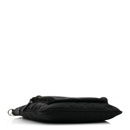 Prada Tessuto Nylon Saffiano Flat Messenger Bag Black 4 of 13