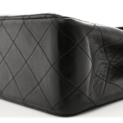 Chanel Lambskin Quilted XL Jumbo Single Flap Black 10 of 11