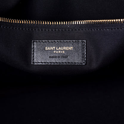 Saint Laurent Linen Calfskin Rive Gauche Tote Natural 6 of 8