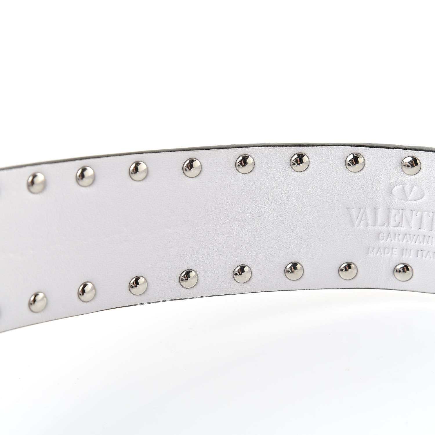 Valentino Garavani Lambskin Free Rockstud Spike Shoulder Strap Optic White 5 of 6