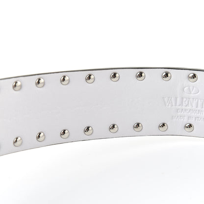 Valentino Garavani Lambskin Free Rockstud Spike Shoulder Strap Optic White 5 of 6