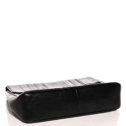 Chanel Lambskin Vertical Quilt Jumbo Single Flap Black 5 of 10