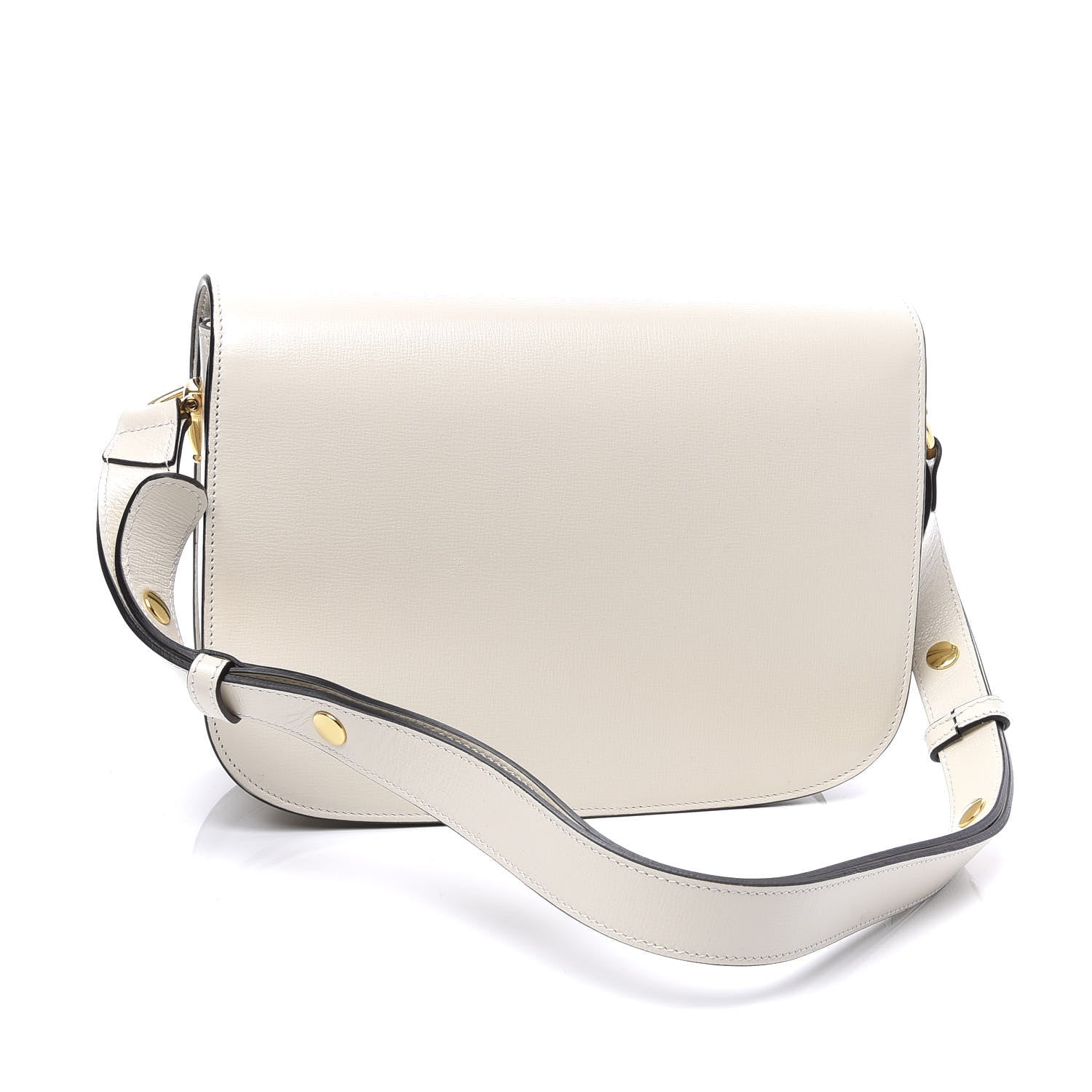 Gucci Azalea Calfskin Horsebit 1955 Shoulder Bag Mystic White 2 of 10