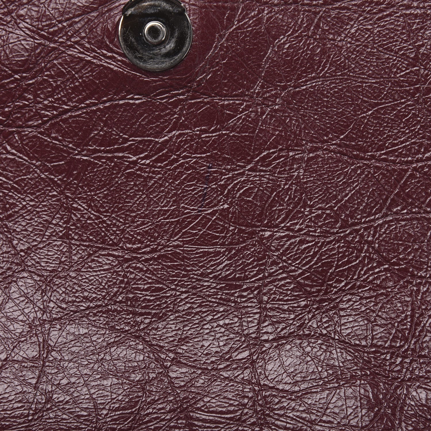 Saint Laurent Crinkled Calfskin Matelasse Monogram Medium Niki Chain Satchel Burgundy 14 of 14