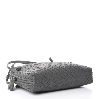 Bottega Veneta Nappa Intrecciato Nodini Crossbody Messenger Light Grey 4 of 11