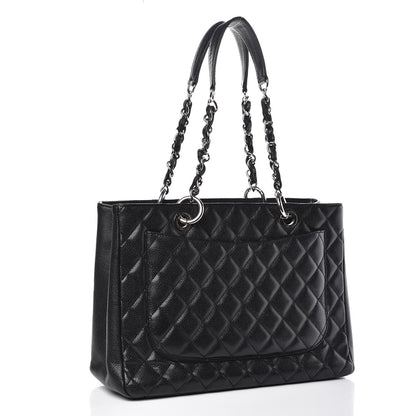 Chanel Caviar Quilted Grand Shopping Tote GST Black 3 of 13