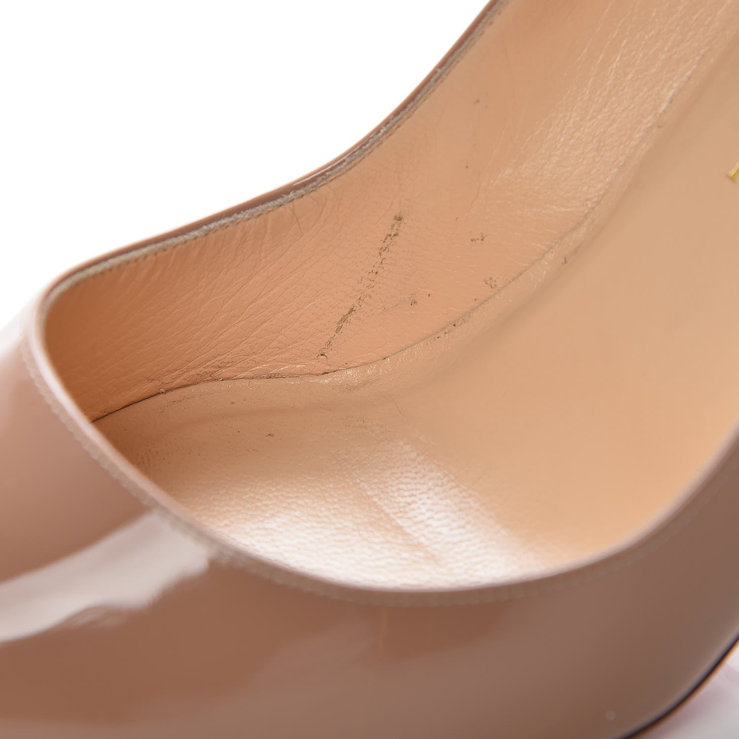 Christian Louboutin Patent Pigalle 85 Pumps 38.5 Nude 9 of 15