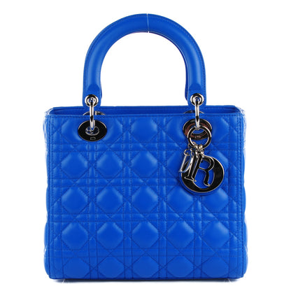 Christian Dior Lambskin Cannage Medium Lady Dior Blue Persan 1 of 7