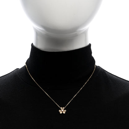 Van Cleef & Arpels 18K Yellow Gold Diamond Mini Frivole Pendant Pave Necklace 2 of 5