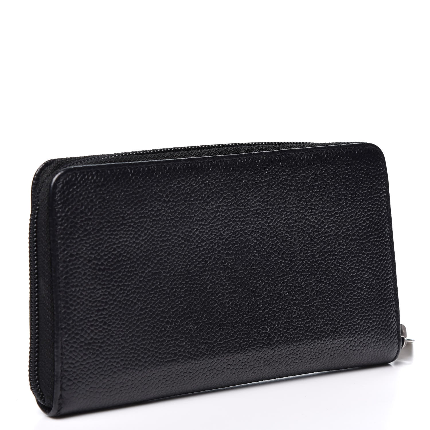 Chanel Caviar Large Timeless CC Zip Around Wallet Black 2 of 12