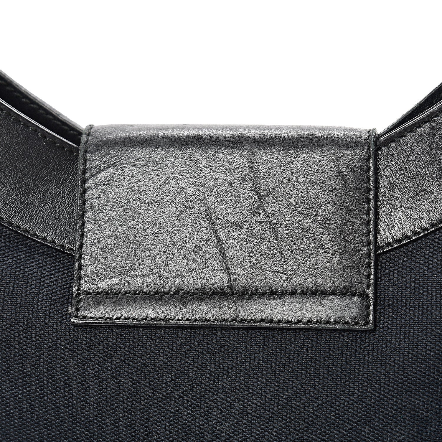 Gucci Canvas Calfskin Jackie O Hobo Black 13 of 16