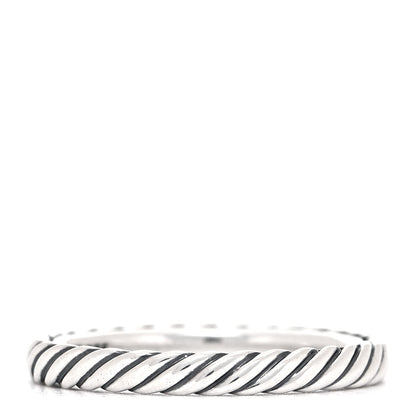 David Yurman Sterling Silver Cable Classics Band Ring 54 6.75 3 of 4