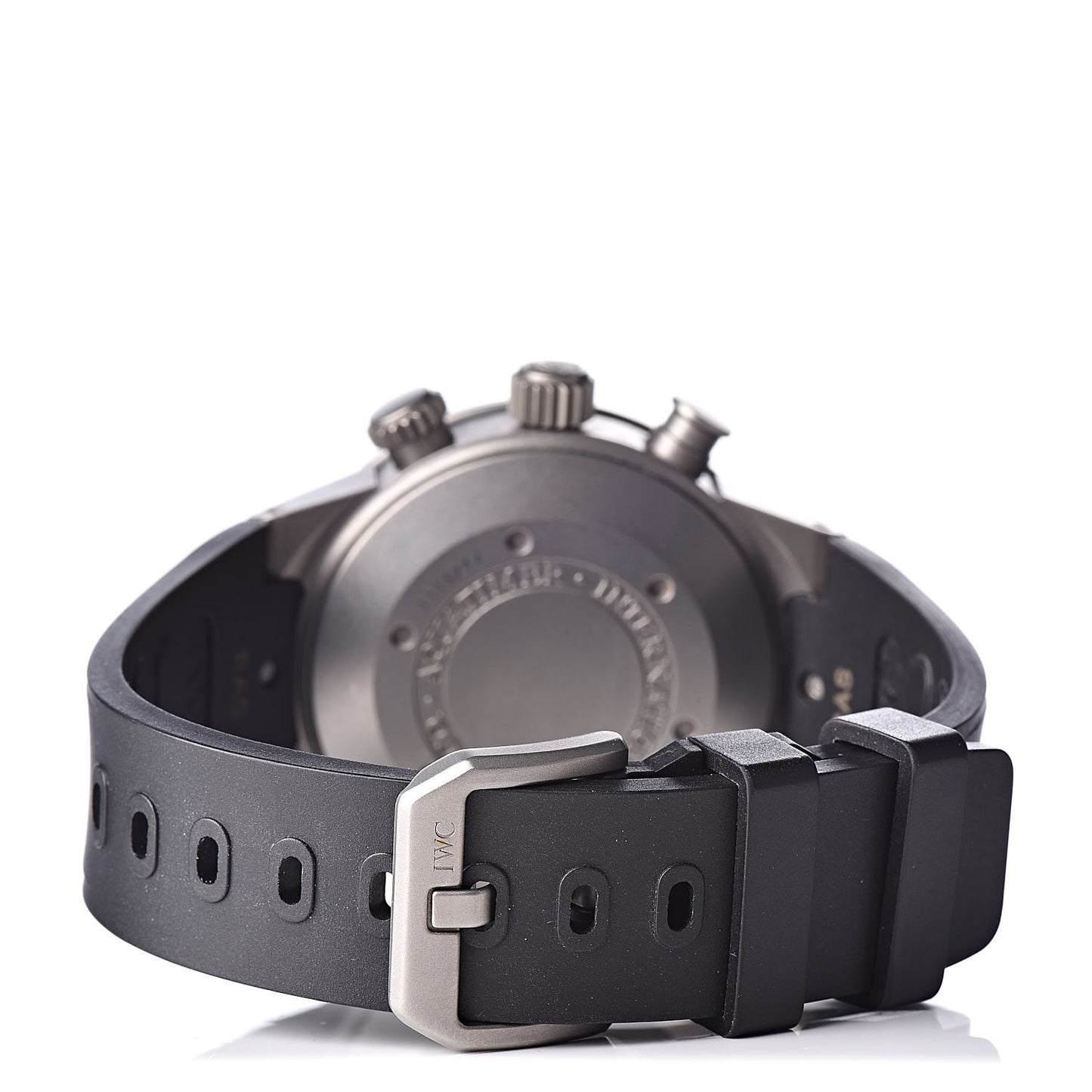 Titanium Rubber 42mm Aquatimer Chronograph Automatic Watch Black IW371918