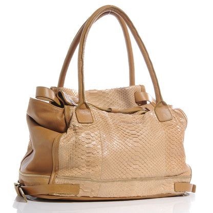 Chloe Python Large Marlow Bag Dune 3 of 9
